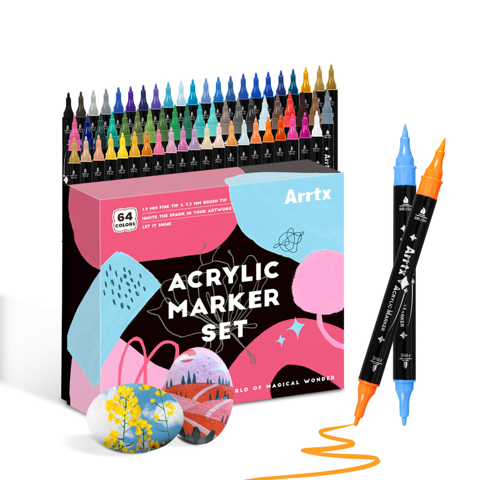 Copic Marker Classic - Arrtx 64 colores bolígrafos de pintura