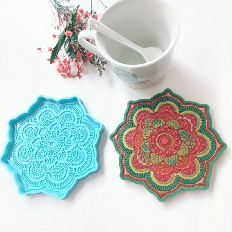 Resin Craft Ideas - Molde de silicona con posavasos de