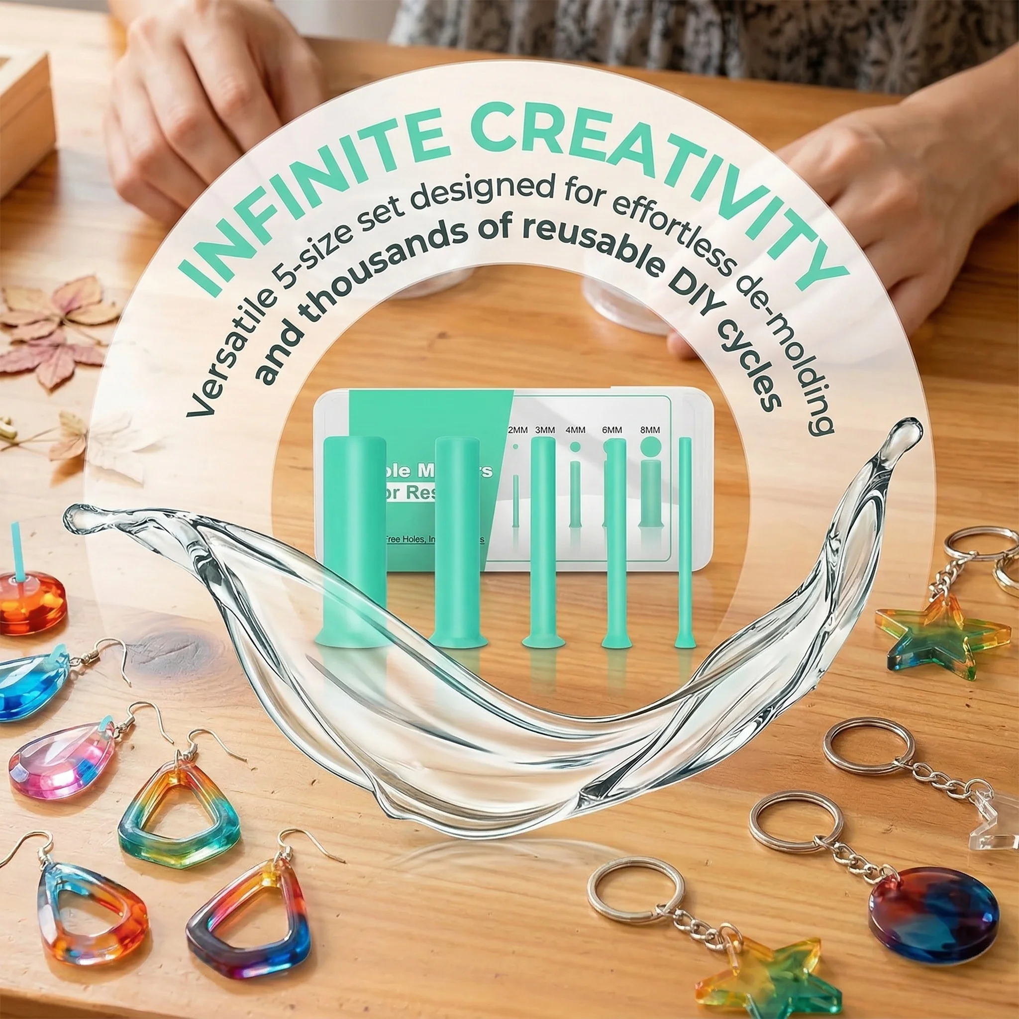 Epoxy Uv Resin Kit - Kit de 35 piezas de perforadores