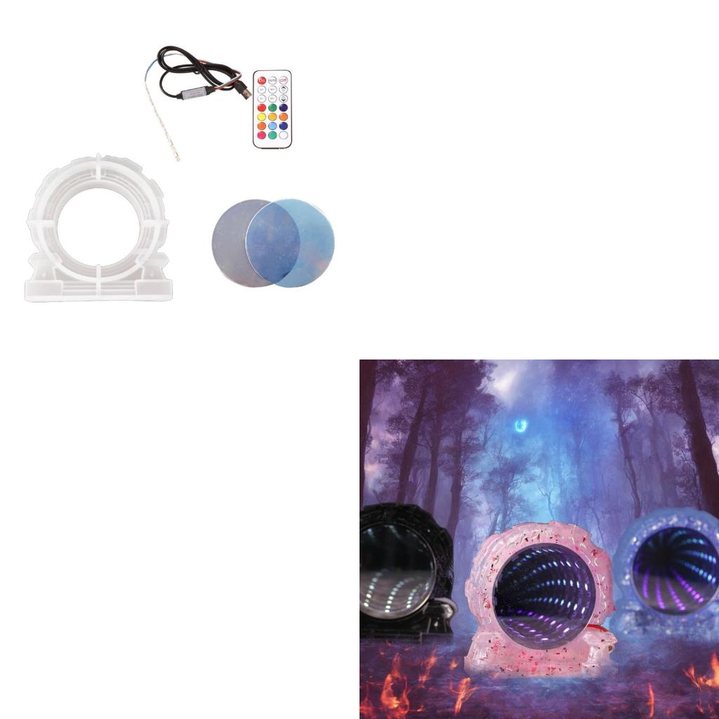 Resin Craft Genshin - Molde fundición silicona con espejo abisal