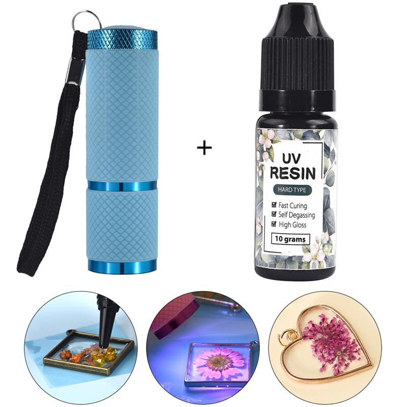 Resina dura UV para hacer joya - Epoxy Uv Resin Kit reseña y precio