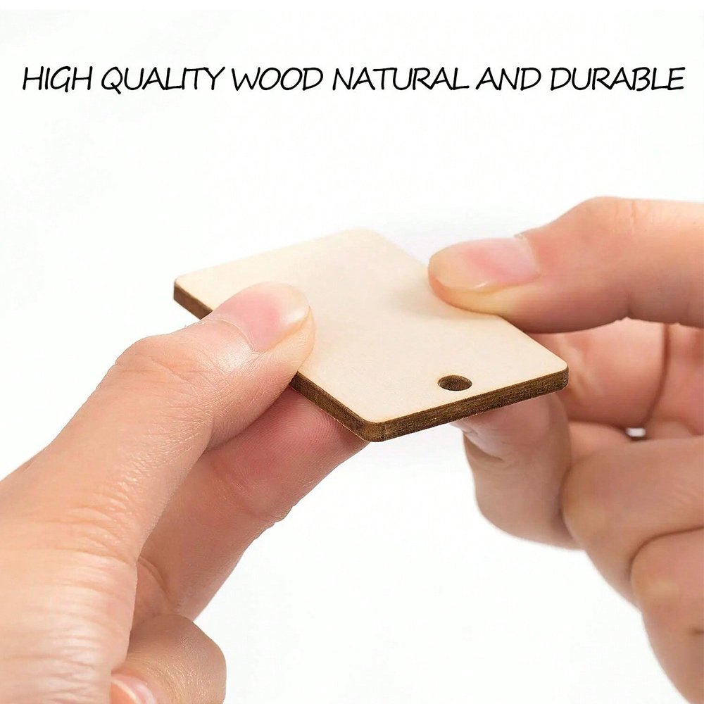 60 llaveros de madera en blanc - Wood Ring Blank reseña y precio
