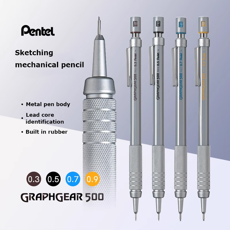 Japón Pentel Graph Gear dibujo - Pentel Pen Energel reseña y precio