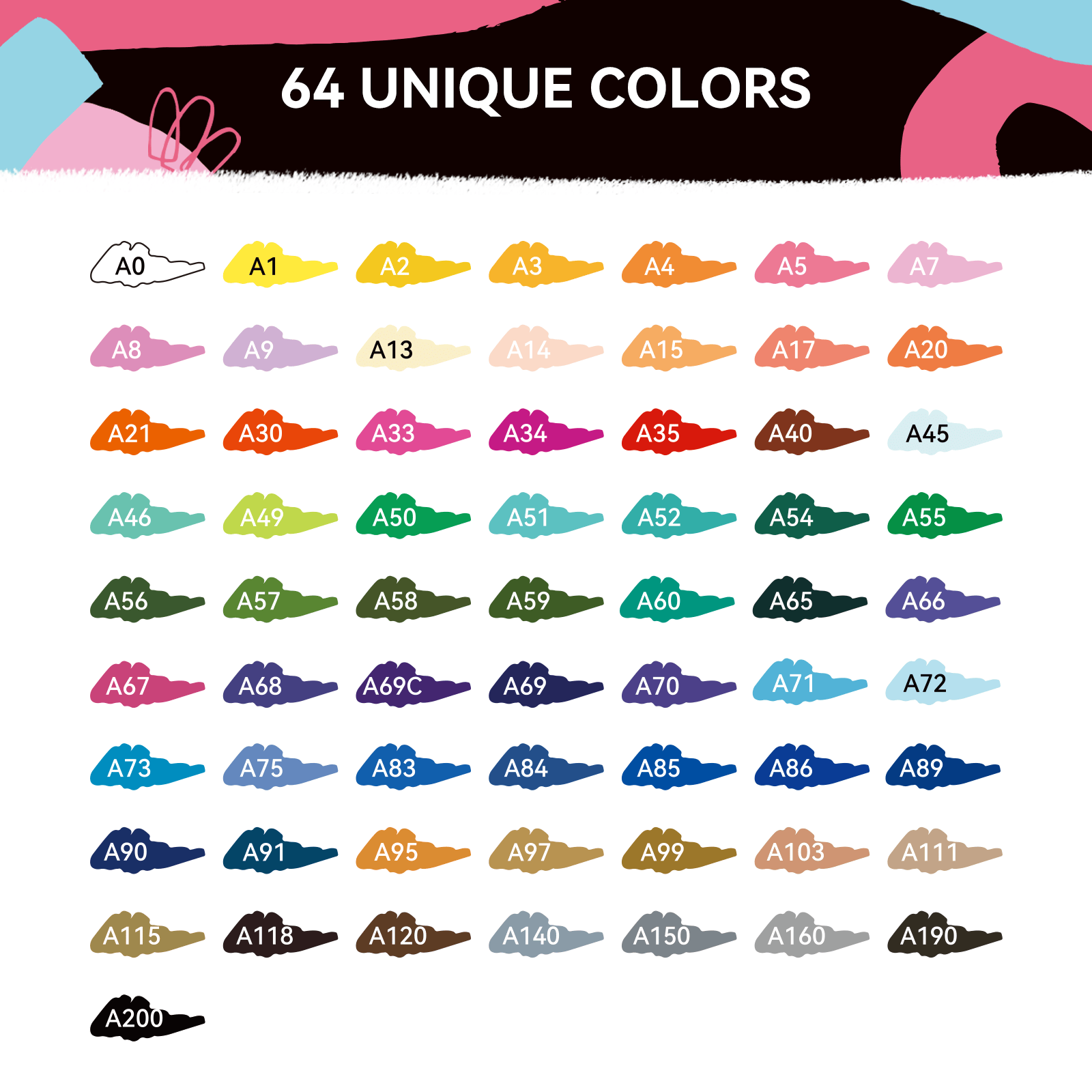 Arrtx 64 colores bolígrafos de - Copic Marker Classic reseña y precio